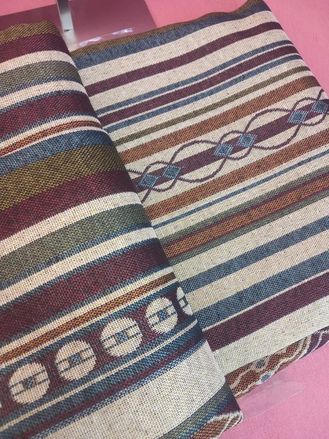 Cortinas Alpujarreñas de estilo rústico con un elegante diseño Jacquard.Precio sin compete