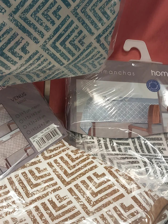 MANTEL ANTIMANCHAS A ELEGIR ENTRE 3 COLORES PARA MESA REDONDA,ENVÍO GRATIS.