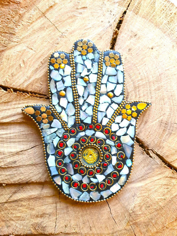 INCENSARIO MANO DE FÁTIMA CON MOSAÍCOS.ENVÍO GRATIS Y PRECIO SIN COMPETENCIA.