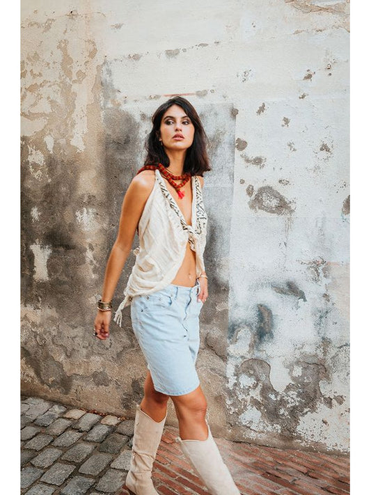 PAÑUELO SALAPP BLOCK PRINT.PIEZA ÚNICA.ENVÍO GRATIS SIN PEDIDO MÍNIMO.