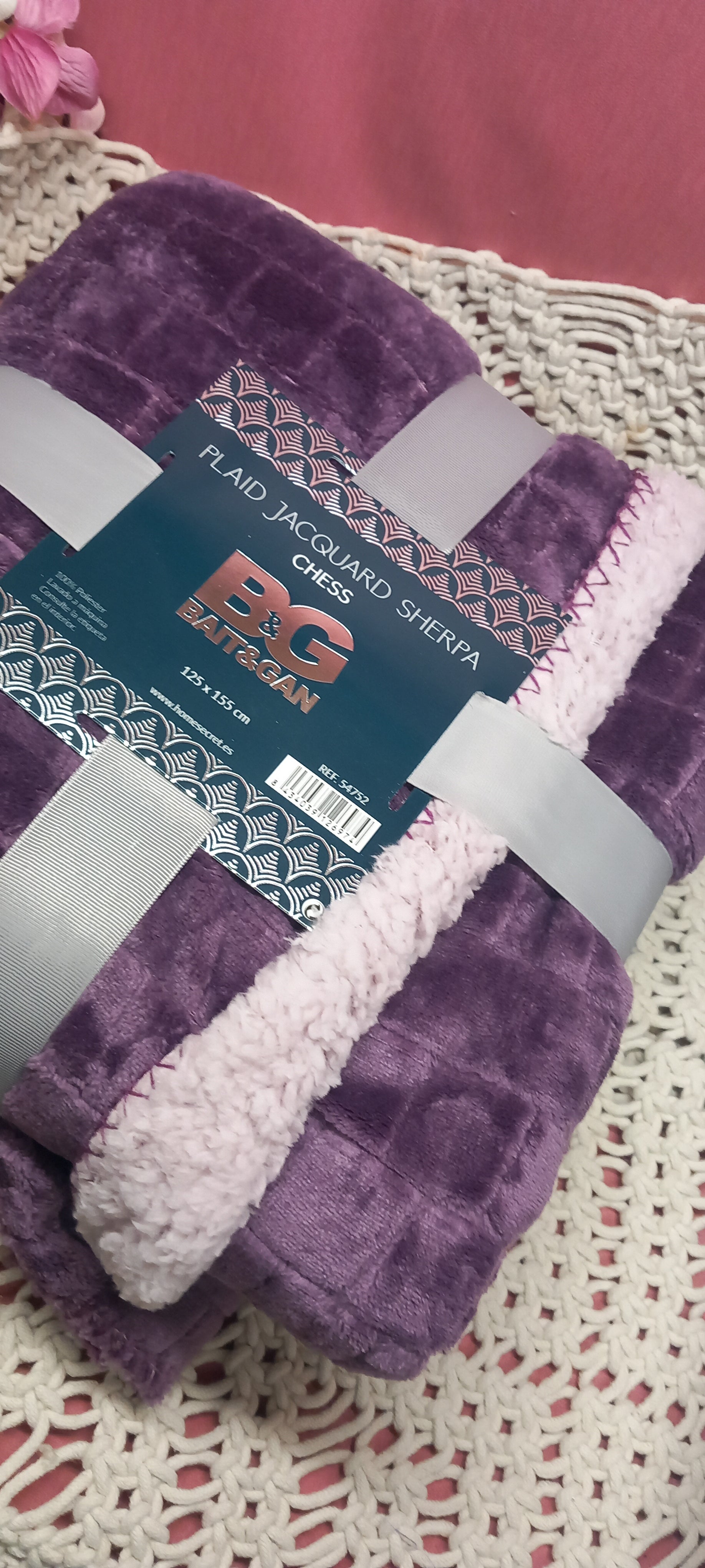 MANTA PLAID SHERPA BORREGUITO EFECTO ACOLCHADA TERCIOPELO Y SHERPA.ENVÍO GRATIS SIN PEDIDO MÍNIMO.