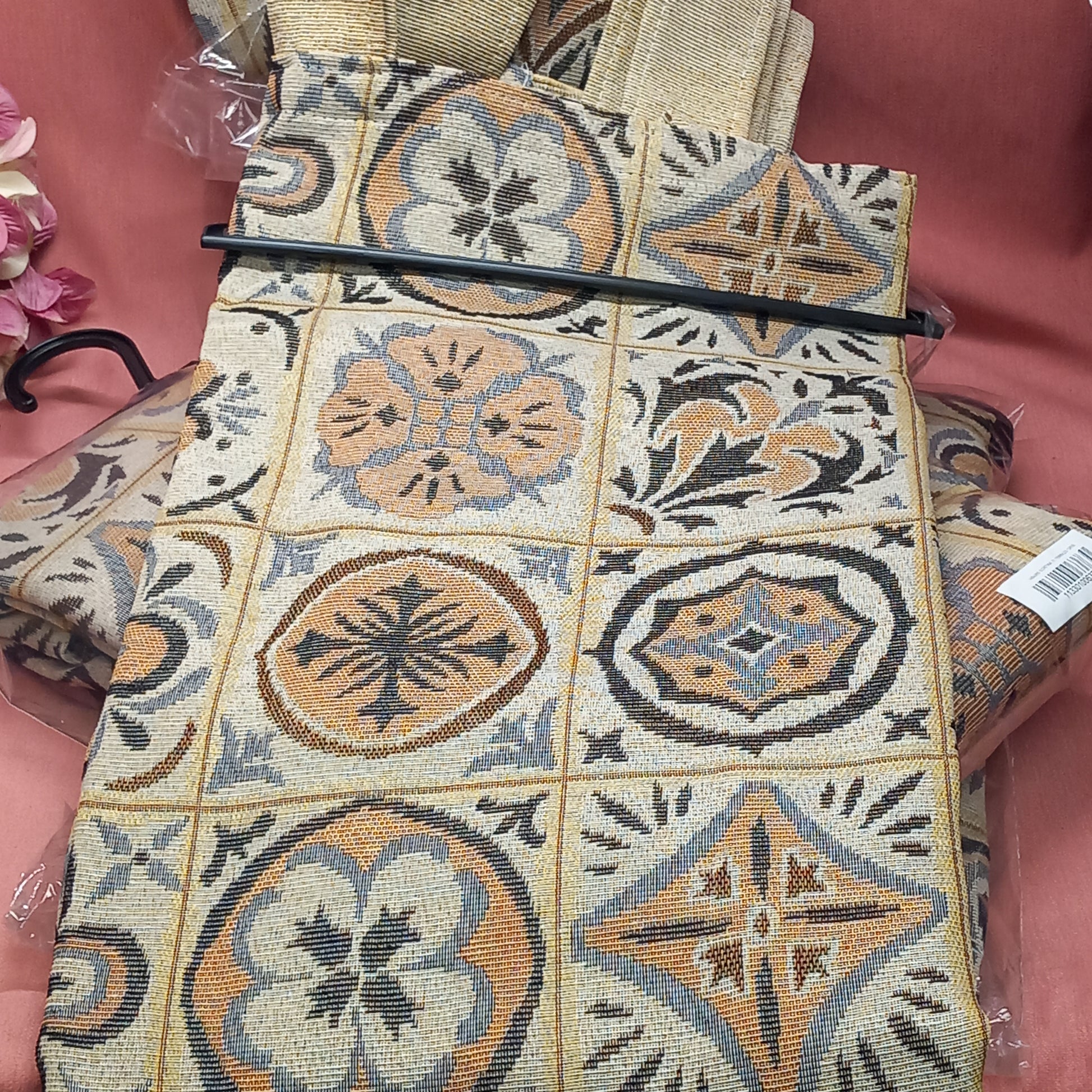 Cortinas confeccionadas con trebillas,multitonos terrazo.Envío Gratis y precio sin competencia